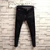 Pantaloni invernali da uomo Skinny Y2k Designer Jeans spazzolati Uomo Slim Nero Peluche e addensato Abbigliamento di lusso Pantaloni streetwear anni '90 240309