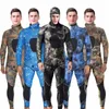 Niet-merk klaar voor verzending groot formaat camouflage wetsuit 3 mm 2-delig surf-snorkel duikpak wetsuit