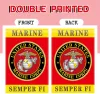 Accessori Bandiera da giardino Marine USMC in tessuto premium su entrambi i lati e decorazione per bandiera da giardino Marine Corps in tessuto Premium per la decorazione del cortile di casa