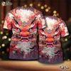 Męskie koszulki 2024 Nowy Rok wzór Smok T-Shirt 3D Print Summer Short Slve TS Casual O-Neck Oversised Clothing Thirt Y240314