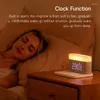 Telecomandi LED Notte Orologio di ricarica wireless Attenuazione continua Regalo di festa per bambini Dormire Camera da letto creativa Decorazione del desktop Allarme lampada