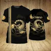 Homens camisetas Animal Mens Camiseta Verão Curto Slve Scorpion 3D Impressão Engraçado Camisetas Moda Casual Masculino Sportshirt Oversized Mens Roupas Y240314