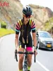 kafitt Tuta da ciclismo maglia manica corta da donna e pantaloncini imbottiti con bretelle in gel 9D Sportwear e cuissard de ciclista femme Tute8557424