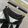 2024 été blanc longues ceintures ajustées femmes jupes Milan piste sexe longues jupes filles 3148