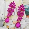 Pendientes largos con borlas de cristal llamativos, pendientes colgantes Boutiqu, joyería para mujer de alta calidad, accesorios de joyería para espectáculos de disfraces 240314