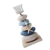 Candle Holders Holder Mediterraneans Sea Stone Candlestick Table Decoration Ornament