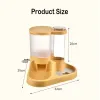 Feeding Large Capacity Dog Feeder Automatic Cat Drinker Water & Food Dispenser Pet Drinking & Feeding Bowl For Dogs Cats Food Storage