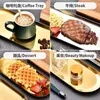 Plates Metal Storage Tray Stainless Steel Flat Plate Square Barbecue Board Golden Dessert Tableware