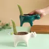 Fioriere Simpatico gatto Vaso da fiori da giardino in ceramica Immagine di animali Cactus Piante Fioriera Contenitore per piante grasse Decorazione da tavolo Ornamenti