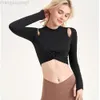 Desginer Lululemom Reggiseni Lululemmon Stesso sexy corto design a croce cava con spalle scoperte con protezioni per il petto per top sportivo dimagrante da yoga