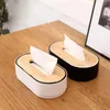Tissue Boxes Napkins Tissue Box with Bamboo Cover Napkin Holder Home Storage Boxes Dispenser Case Office Organizer for Toilet Bathroom Bedroom