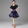 Stage Wear Dentelle Lotus Tops Tassel Design Jupe Femme Robe de danse latine Femmes Performance Ventre Robes de danse modernes NY23 AS5190