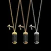 Klassiek merk designer damesparfum hanger ketting mode luxe charme ketting 18k gouden roestvrijstalen sieraden