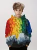 Cool Building Block 3D Print Hoodie Boys Casual Pullover Lång ärm Sweatshirt för Boy Girl Fashion Hoodies Barn Toppar Kläder 240227