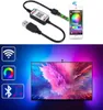 Bande lumineuse LED 5VDC Contrôle Bluetooth RVB SMD5050 60 LEDsm Synchronisation USB avec minuterie de musique Kits de rétroéclairage flexibles Bandes HDTV Lightin2317503