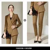 Zweiteilige Hosen Langarm Fashion Temperament Khaki Business tragen schwarze formelle grüne Arbeit Uniformen Zweiteiler Anzug