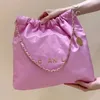 Moda 22 Çanta İtalya Torba Tasarımcı Çöp Çöp Omuz Crossbody Luxury Bag Çanta Kadın Tag Çift Mektup Logo Çanta Moda Çantası Para Debriyajı KLFW
