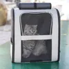 Torba dla zwierząt domowych Pets plecak wychodzący koty z podwójnym ramionami Podróż oddychana na dużą pojemność dostawy zwierząt domowych 240312