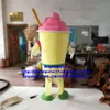 Mascot Costumes Ice Cream Cone Frozen Yogurt Yoghurt Yoghourt Mascot Costume Cartoon Character Welcome the Doorman Farewell Banquet Zx2147