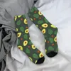 Men's Socks Vintage Olive Avocado Fruits Food Unisex Street Style Pattern Printed Crazy Crew Sock Gift