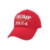 2024 Trump Hat Президентские выборы Письма с принтом Бейсбольные кепки для мужчин и женщин Спортивные регулируемые Trump USA Хип-хоп Пик Кепка Головной убор 0314