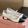 patent leather heels Mary Jane pumps Round toe buckle strap low-heel Dress shoes Luxury designer shoes sandals Office Dinner shoes Factory footwear