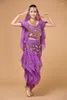 Stage Wear Plus Size 4pcs Set Belly Dance Traje Bollywood Vestido Bellydance Womens Dancing Sets