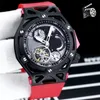 Top Fashion Luxury Brand Fr's 70th anniversary watch Tourbillon chronograph watch Fully automatic winding machinery Black PVD titanium inserts Wristwatches