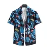 Дизайнерский костюм Гавайский пляжный комплект Мужские и женские персонализированные рубашки с короткими рукавами с принтом Приморские шорты для отдыха и отдыха Цветочный мужчина Fcpk