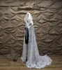 Wraps Jackets Wedding Cape With Hood Lace Cape Bridal Chapel Veil Mantilla Church Coat Cloak8940909