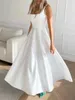 Casual Dresses Women Formal A-Line Dress Sleeveless Square Neck High Midist Party Beach Cocktail Clubwear