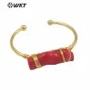 Bangles WTB568 Speciale Lady Bangle Bellissimo Bangle di corallo rosso Open Women Women Jewelry Coral Bangle 58mm 58mm