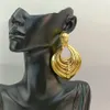 EMMA Sell Italian Gold Color Earring Geometric Statement Big Drop Female Oversize Bold Jewelry Accessory 240305