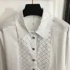 New Women's Shirt Designer Cardigan Fashion Button Geometric Embroidery Long Sleeve Women's Shirt Comfortable Women's Wear