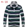 Fashion Mens 100% Cotton Casual Long Sleeve Stripe T Shirts Stitching Color 240307