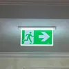 Ceiling mounted Running Man + Arrow Emergency Light Maintained EXIT Sign Lamp