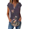 Dames T-shirts Zomer Cap Mouw Voor Dames Trendy Los Casual Chic V-hals Geplooide Tuniek Tank Tops Jeugdige Vrouw Kleding 2024