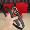 Reversible Designer Belt Genuine Leather Belts for Women Men Width 2.5cm Classic Ladies Smooth Buckle Waistband High Quality 90-125cm Length
