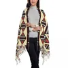 Scarves Customized Print Geometric Kabyle Tattoo Scarf Men Women Winter Warm Amazigh Tribal Berber Carpet Shawl Wrap