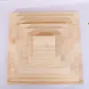 Rzemiosła o grubości 1 cm kwadratowy lity blachy piasku Building Model Materiał DIY ręcznie robiony kwadratowy drewniany arkusz do dekoracji domowej Coaster