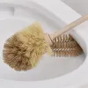 Escovas multifuncionais escova de limpeza de toalete cor de madeira escova de toalete purificador banheiro ângulo não morto escova de limpeza de cozinha 1pc