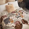 Wholesale Super Soft Flannel Blanket Summer Thin Air Conditioning Blanket Office Nap Simple Modern Shan 240314