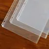 20pcs A4 Plastic Punched File Folders Documents Thin Sheet Protectors Filing Products 1130 Holes Loose Leaf Bags Pocket 240314