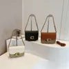 Fabrik Großhandel Neue Kette Eine Schulter Kleine Quadratische Tasche Modische und Vielseitige Farbige Alte Blume Umhängetasche für Frauen Taschen