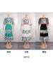 Ethnic Clothing 2024 Spring Chiffon Dresses For Women Turkey African Dashiki Polka Dots Print Robe Holiday Party Evening Gown Ladies Clothes