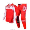 Moto Cross Mach Gear Zestaw Motocross Racing Jersey Pants Mountain rower offroad Zestawy Combo Męskie 4-drogi stretch garnitur