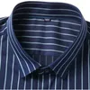 Men's Casual Shirts Summer Fashion Shirt Thin Loose Comfortable Classic Striped Short Male Clothing Plus Size 6XL 7XL 8XL
