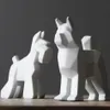Criativo cerâmica cão decoração de casa artesanato decoração do quarto cerâmica kawaii ornamento porcelana estatuetas animais decorações cão Statue179F