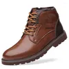 Bottes grande taille hommes mode désert noir marron marque chaussures de créateur Cowboy en cuir véritable botte printemps automne cheville Botas Hombre