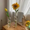 Vazen bubbelglas vaas creatieve bloemfles hydrocultuur plant pot transparante vaas voor bloemen eettafel slaapkamer decoratief